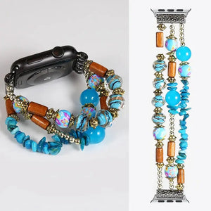 Fashion Beads Jewelry Bracelet Strap for Apple Watch Band - 36 Colors Axios Bands