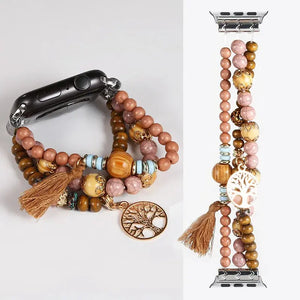 Fashion Beads Jewelry Bracelet Strap for Apple Watch Band - 36 Colors Axios Bands