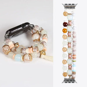 Fashion Beads Jewelry Bracelet Strap for Apple Watch Band - 36 Colors Axios Bands