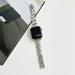 Fashionable Steel Chain Strap for Apple Watch Band - 5 Colors Axios Bands