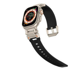 Faux Titanium TPU Silicone Sport Strap for Apple Watch Band 12 Color Options 38 - 49mm - 
