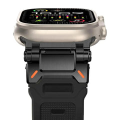 Faux Titanium TPU Silicone Sport Strap for Apple Watch Band 12 Color Options 38 - 49mm - 