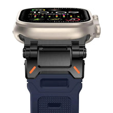 Load image into Gallery viewer, Faux Titanium TPU Silicone Sport Strap for Apple Watch Band 42mm to 49mm - 12 Colors Axios Bands
