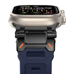 Faux Titanium TPU Silicone Sport Strap for Apple Watch Band 12 Color Options 38 - 49mm - 