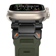 Faux Titanium TPU Silicone Sport Strap for Apple Watch Band 12 Color Options 38 - 49mm - 