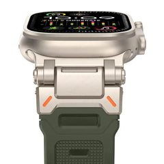 Faux Titanium TPU Silicone Sport Strap for Apple Watch Band 12 Color Options 38 - 49mm - 