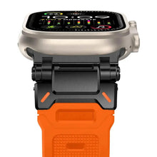 Load image into Gallery viewer, Faux Titanium TPU Silicone Sport Strap for Apple Watch Band 42mm to 49mm - 12 Colors Axios Bands
