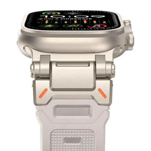 Load image into Gallery viewer, Faux Titanium TPU Silicone Sport Strap for Apple Watch Band 42mm to 49mm - 12 Colors Axios Bands
