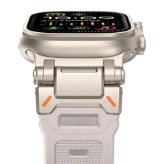 Faux Titanium TPU Silicone Sport Strap for Apple Watch Band 12 Color Options 38 - 49mm - 