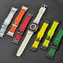 Load image into Gallery viewer, Flexi Silicone Sport Strap with Metal Connector for Apple Watch Band 42mm to 49mm - 16 Colors Axios Bands

