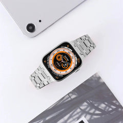 Frosted Stainless Steel Strap for Apple Watch Band 42mm to 49mm - 8 Colors - 