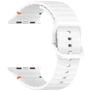 Glass Case + Silicone Sport Strap for Apple Watch Band 38mm to 46mm - 12 Colors Axios Bands