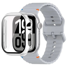 Load image into Gallery viewer, Glass Case + Silicone Sport Strap for Apple Watch Band 38mm to 46mm - 12 Colors Axios Bands
