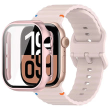 Load image into Gallery viewer, Glass Case + Silicone Sport Strap for Apple Watch Band 38mm to 46mm - 12 Colors Axios Bands
