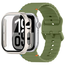 Load image into Gallery viewer, Glass Case + Silicone Sport Strap for Apple Watch Band 38mm to 46mm - 12 Colors Axios Bands
