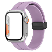 Load image into Gallery viewer, Glass+case+strap Magnetic Silicone Band -16 Color Options 40mm - 49mm Axios Bands
