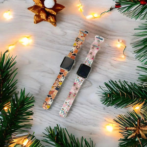 Halloween and Winter Printed Silicone Strap for Apple Watch 38mm - 49mm Axios Bands