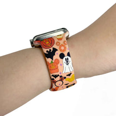 Halloween and Winter Printed Silicone Strap for Apple Watch 38mm - 49mm - 