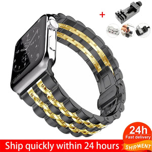 Immaculate Stainless Steel Strap for Apple Watch Band 38mm to 49mm - 18 Colors Axios Bands
