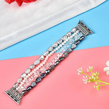 Load image into Gallery viewer, Ivory Pearl &amp; Rhinestone Crystal Bracelet Strap for Apple Watch Band - 7 Colors Axios Bands
