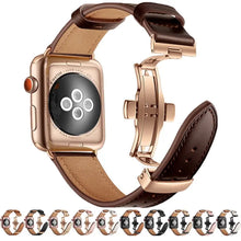 Load image into Gallery viewer, Leather Apple Watch Bands - 17 color options 38mm - 49mm Axios Bands
