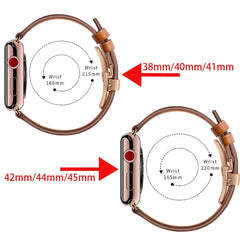 Leather Apple Watch Bands - 17 color options 38mm - 49mm -