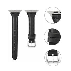 Leather Apple Watch Bands - 17 color options 38mm - 49mm -