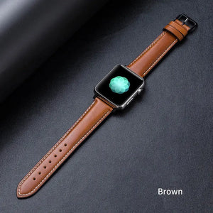 Leather Apple Watch Bands - 6 color options 38mm - 49mm Axios Bands