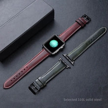 Load image into Gallery viewer, Leather Apple Watch Bands - 6 color options 38mm - 49mm Axios Bands