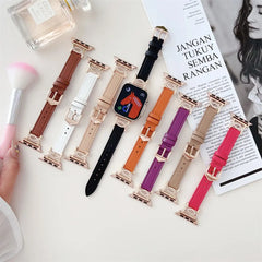 Leather Apple Watch Bands - 8 color options 38mm - 49mm -