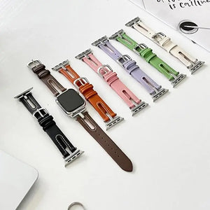 Leather Apple Watch Bands - 8 color options 38mm - 49mm Axios Bands