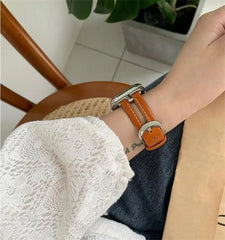 Leather Apple Watch Bands - 8 color options 38mm - 49mm -