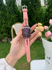 Leather Apple Watch Bands - 8 color options 38mm - 49mm -