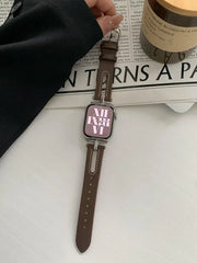 Leather Apple Watch Bands - 8 color options 38mm - 49mm -