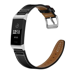 Leather Fitbit Band For Charge 3 & 4 - 4 color options Axios Bands