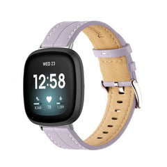 Leather Fitbit Band For Versa 3 / 4 - Sense 1 / 2 (10 color options) -