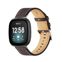 Load image into Gallery viewer, Leather Fitbit Band For Versa 3 / 4 - Sense 1 / 2 (10 color options) Axios Bands
