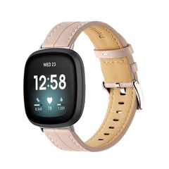 Leather Fitbit Band For Versa 3 / 4 - Sense 1 / 2 (10 color options) -