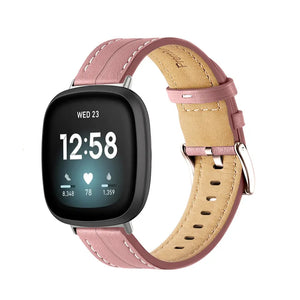 Leather Fitbit Band For Versa 3 / 4 - Sense 1 / 2 (10 color options) Axios Bands