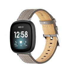 Leather Fitbit Band For Versa 3 / 4 - Sense 1 / 2 (10 color options) -