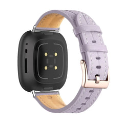 Leather Fitbit Band For Versa 3 / 4 - Sense 1 / 2 (10 color options) -
