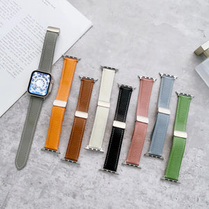 Leather Magnetic Buckle Strap for Apple Watch  - 8 color options 38mm - 49mm Axios Bands
