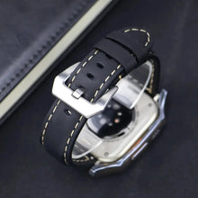 Load image into Gallery viewer, Leather Strap with Case &amp; Screen Protector for Apple Watch Band - 14 colors Axios Bands
