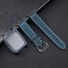 Load image into Gallery viewer, Leather Strap with Case &amp; Screen Protector for Apple Watch Band - 14 colors Axios Bands
