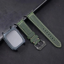 Load image into Gallery viewer, Leather Strap with Case &amp; Screen Protector for Apple Watch Band - 14 colors Axios Bands
