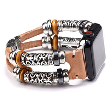 Load image into Gallery viewer, Leather & Metal Apple Watch Bands - 6 color options 38mm - 49mm Axios Bands