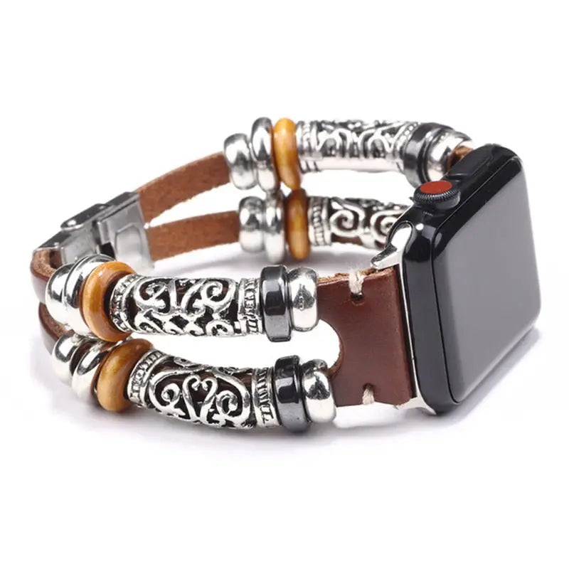 Leather & Metal Apple Watch Bands - 6 color options 38mm - 49mm Axios Bands
