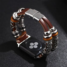 Load image into Gallery viewer, Leather & Metal Apple Watch Bands - 6 color options 38mm - 49mm Axios Bands