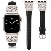 Load image into Gallery viewer, Leather & Metal Apple Watch Bands - 38 - 45mm Axios Bands