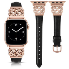 Load image into Gallery viewer, Leather &amp; Metal Apple Watch Bands - 38 - 45mm Axios Bands
